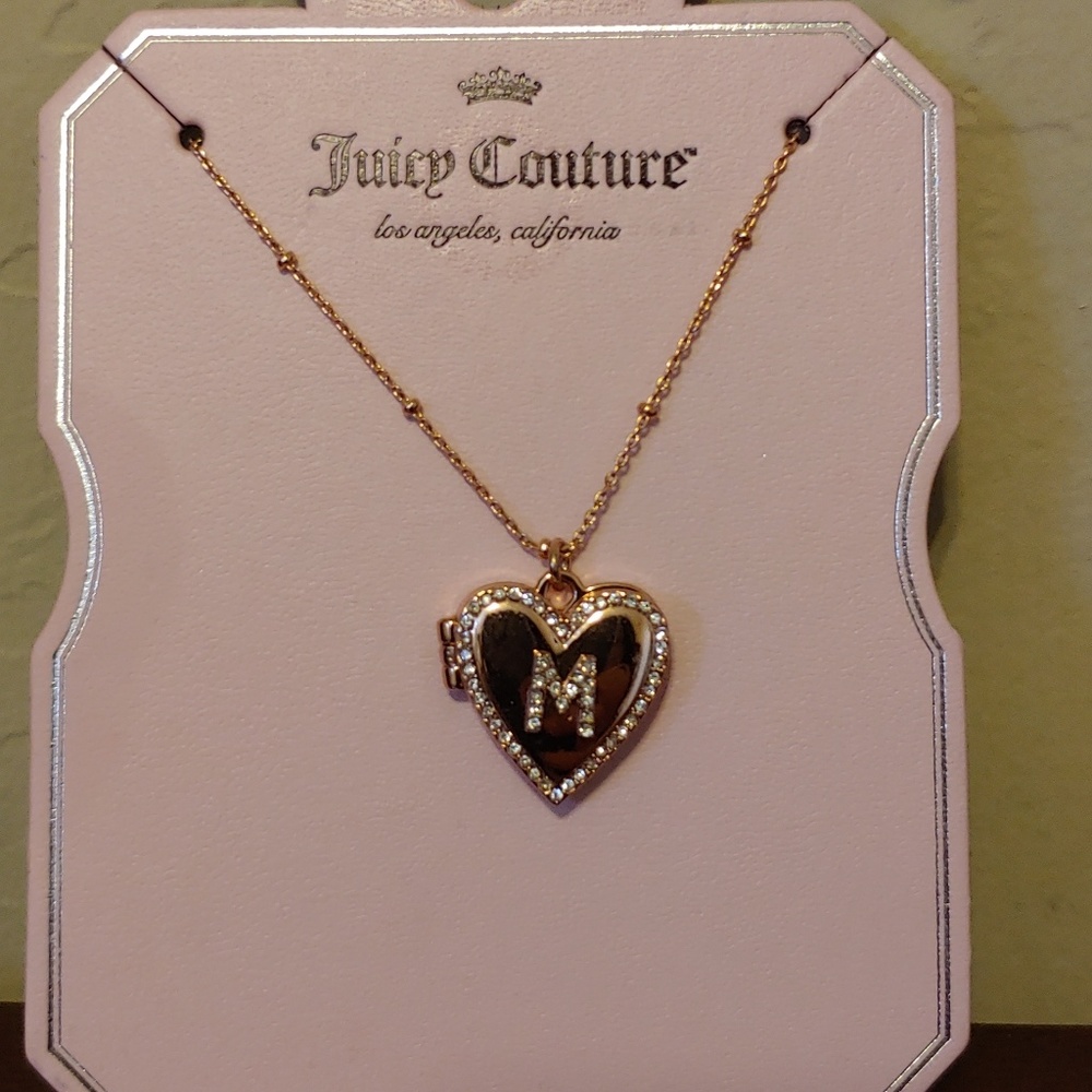 Juicy Couture "M" necklace